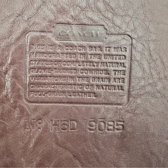 XL Vintage Coach Duffle Feed Sac 9085 Travel Bag, Weekender, mahogany - Picture 10 of 10